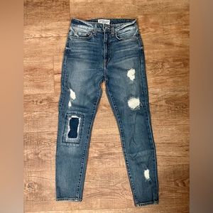 10 Crosby Derek Lam Tali Distressed High Rise Skinny Jeans 26
